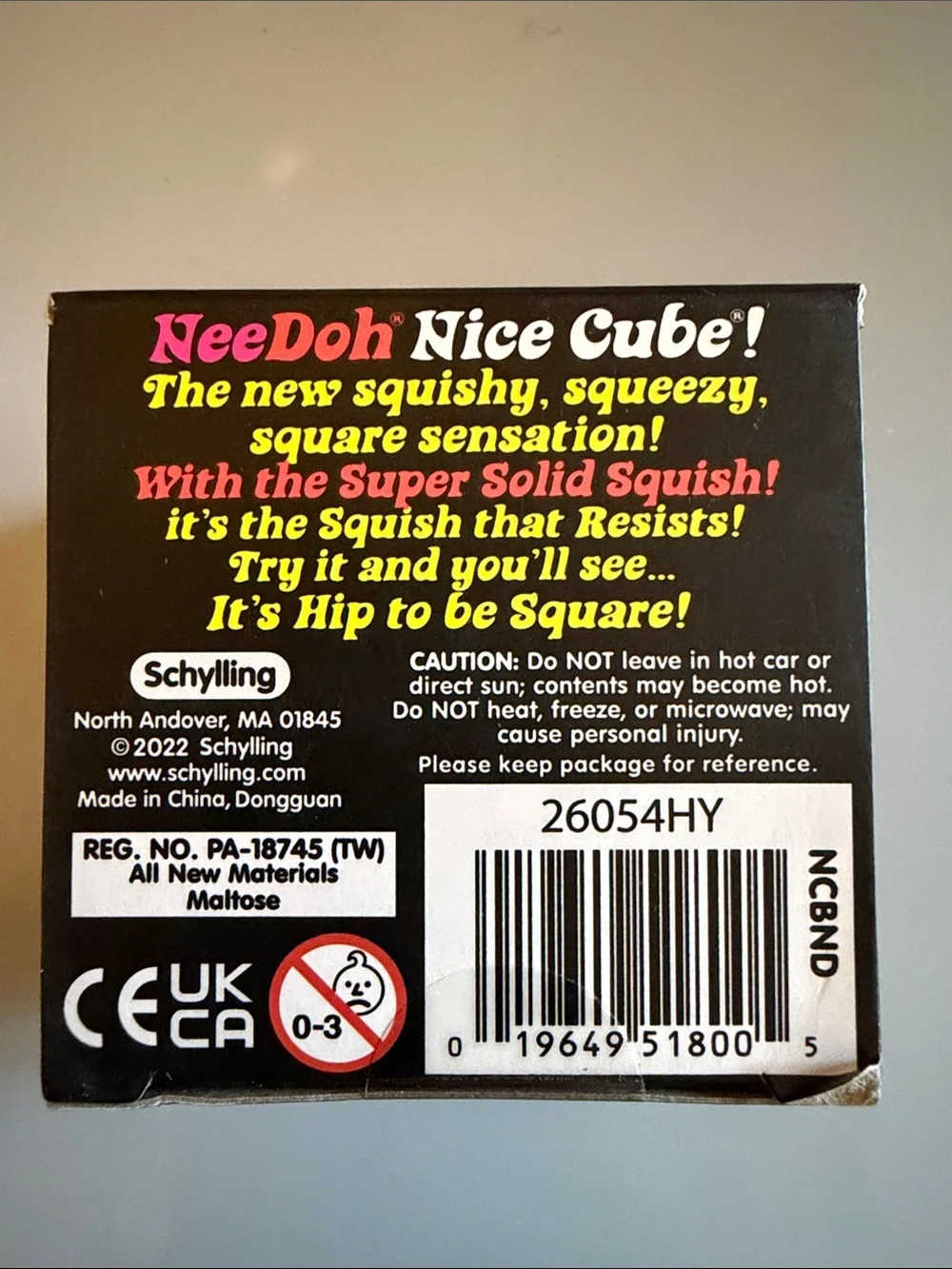 Authentic NEE DOH Nice Cube Super Solid Squish - Purple